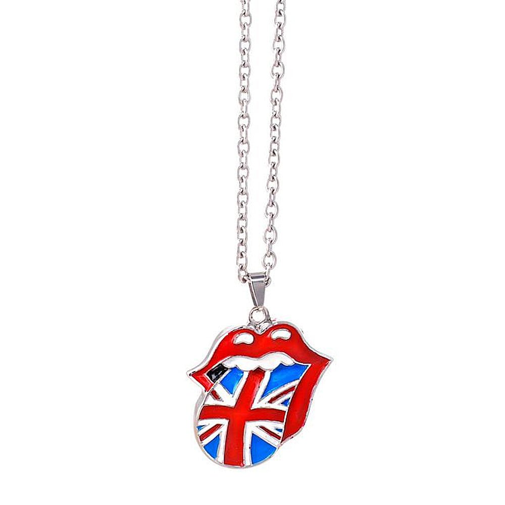 ROLLING STONES ローリングストーンズ (来日 35周年 記念 ) - Union Jack Tongue Necklace / ネックレス - PGS